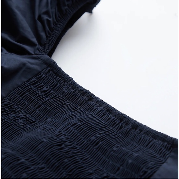 Commense Top, Size Small, Navy Blue, Waxy Sea Long Sleeve Top 💙 - Picture 3 of 4